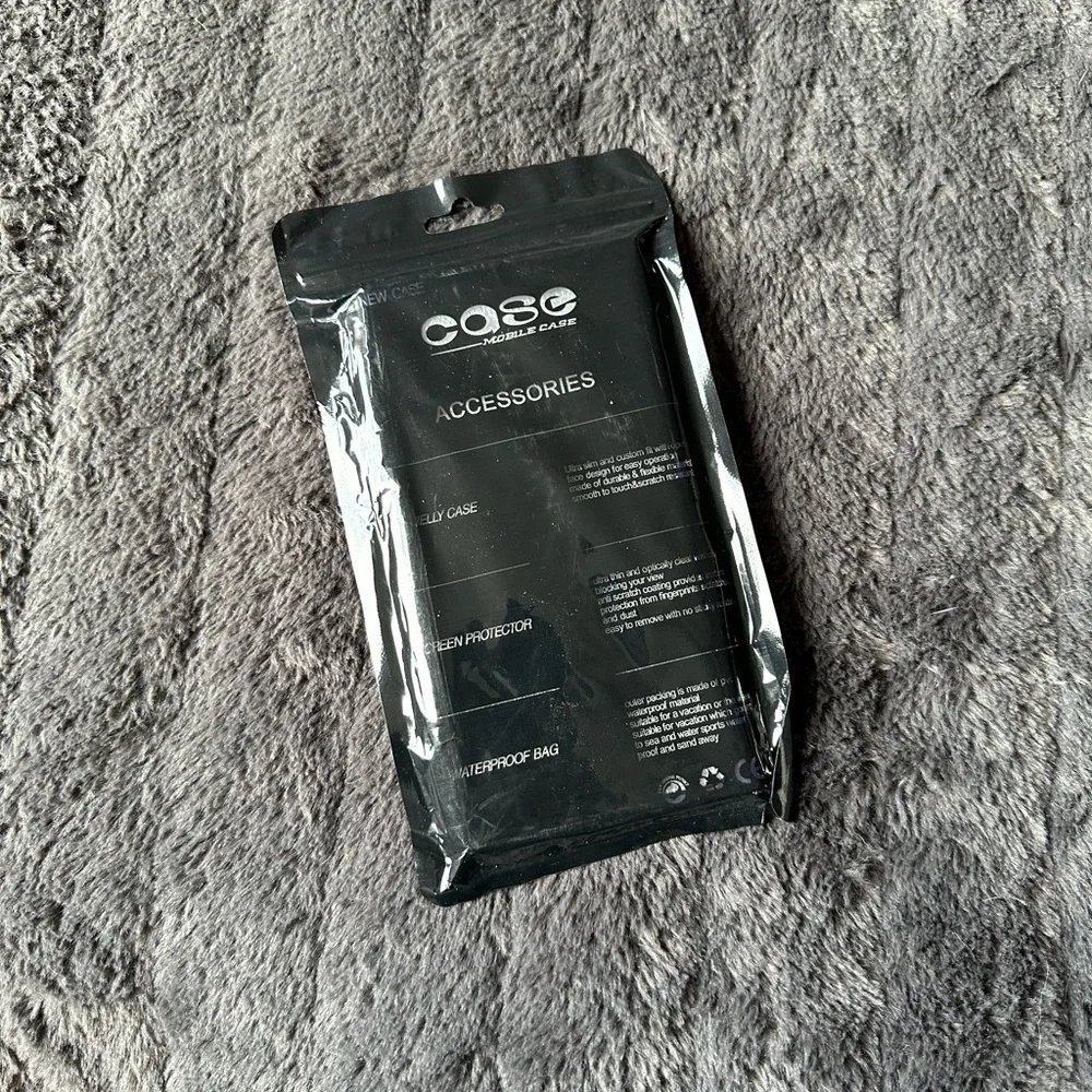 iPhone 12 Pro Max clear purple phone case